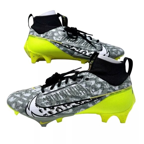 Nike Vapor Edge Pro 360 2 Low Football Cleats Men's Size 14 Volt Neon Grey Black - Picture 3 of 11